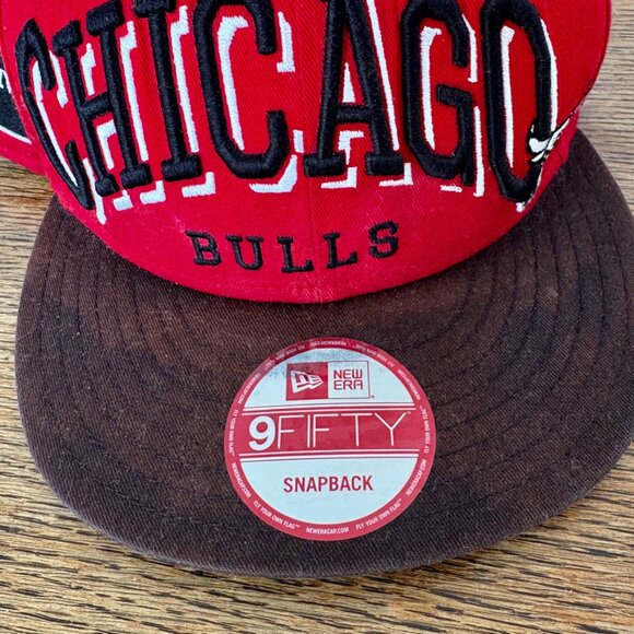 NWT Chicago Bulls Snapback 9 Fifty Baseball Cap | Vintage Chicago Bulls Hat - Picture 3 of 9